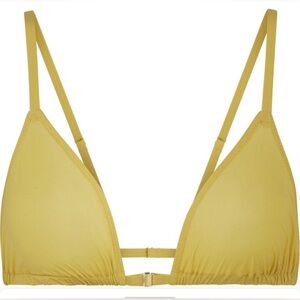 NWT SKIMS Jelly Sheer Intimates Triangle Bralette Color Topaz (Gold/Yellow)